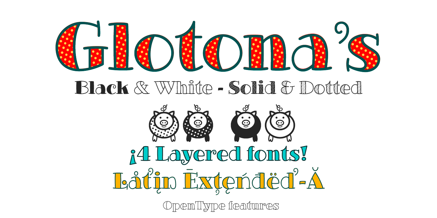 Пример шрифта Glotona #3
